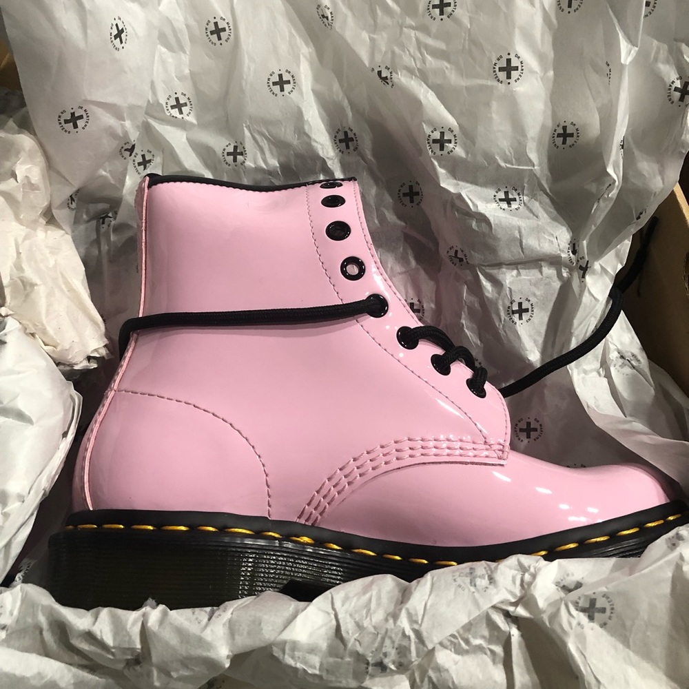 Women’s pink Dr. Martens.  Brand new, never worn.  Size 6.